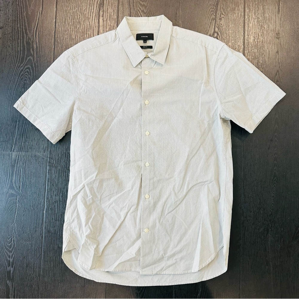 VINCE SHORT SLEEVE BUTTON DOWN